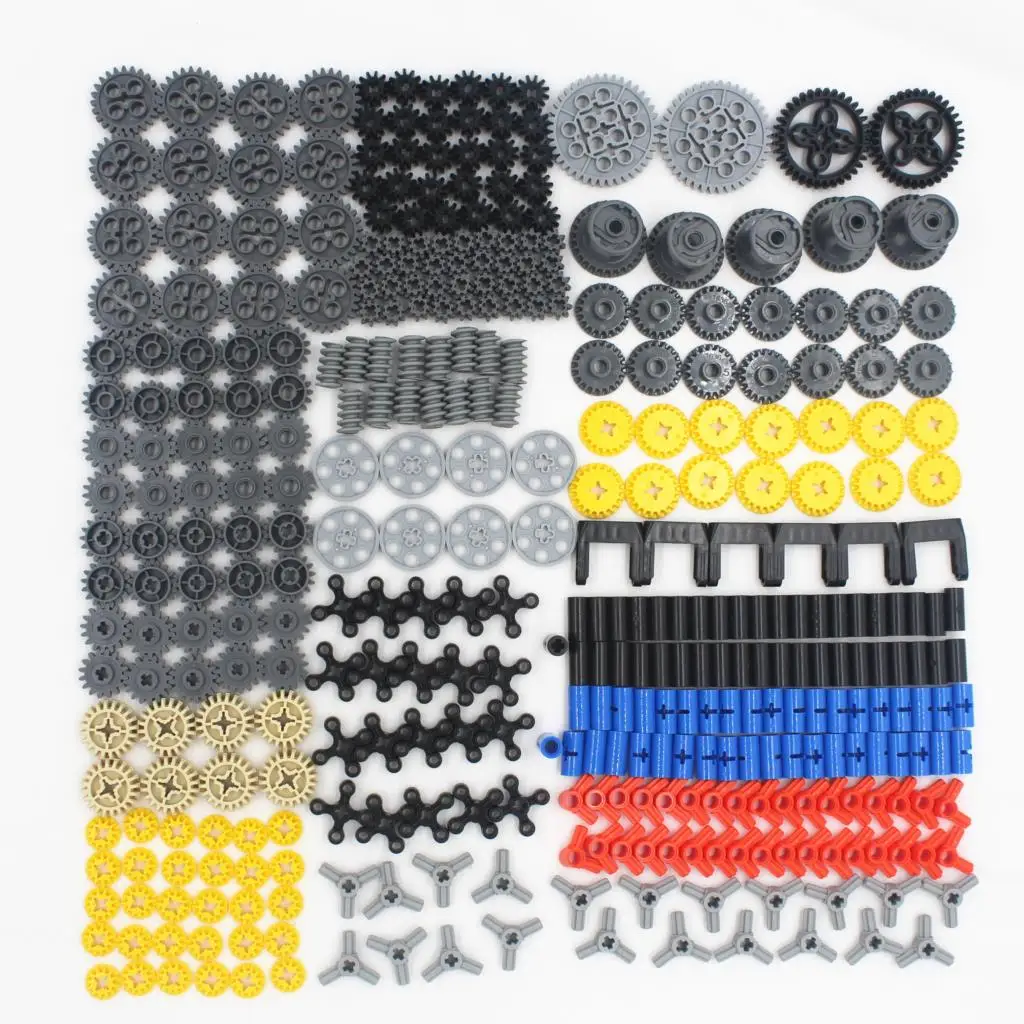 450pcs Technical Series Parts MOC Gears Set Educational Building Block Compatible with Lego for Kids Boys Toy 62821 46372 3649