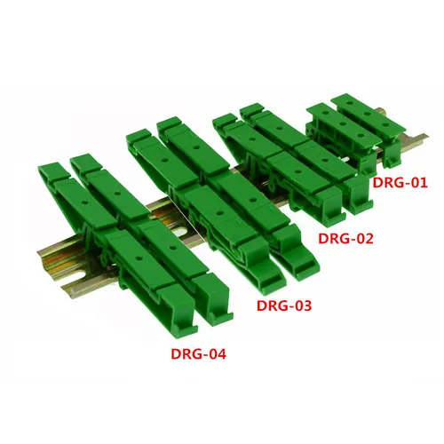 Soporte de placa de circuito impreso tipo carril Din, Base de montaje de Panel, Clips de soporte, 50 pares, 35mm, DRG-03
