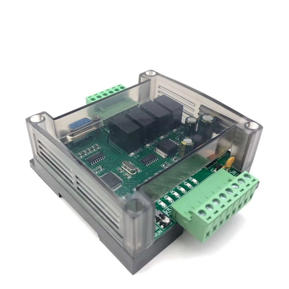 PLC industrial control board with housing FX1N-10MR FX1N-10MT controller programmable module