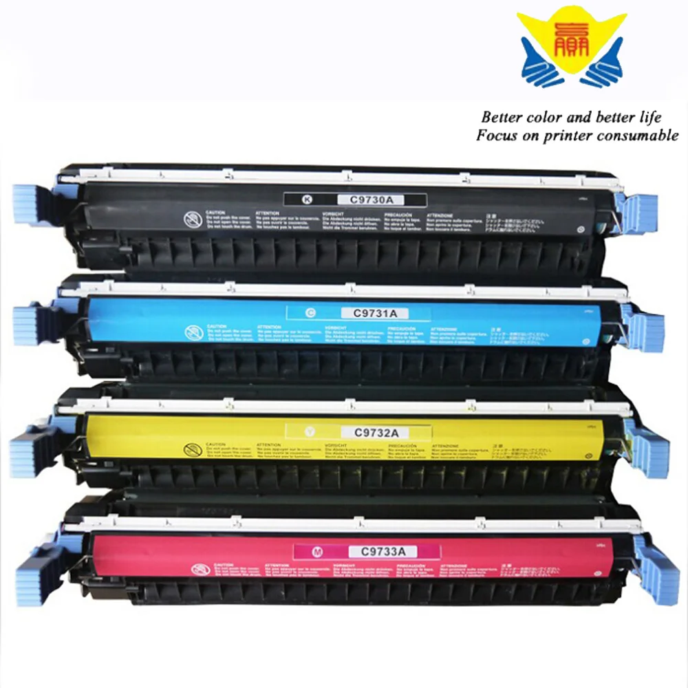 

JIANYINGCHEN Compatible color toner cartridges C9730a C9731a C9732a C9733a for HPs color Laserjet 5500