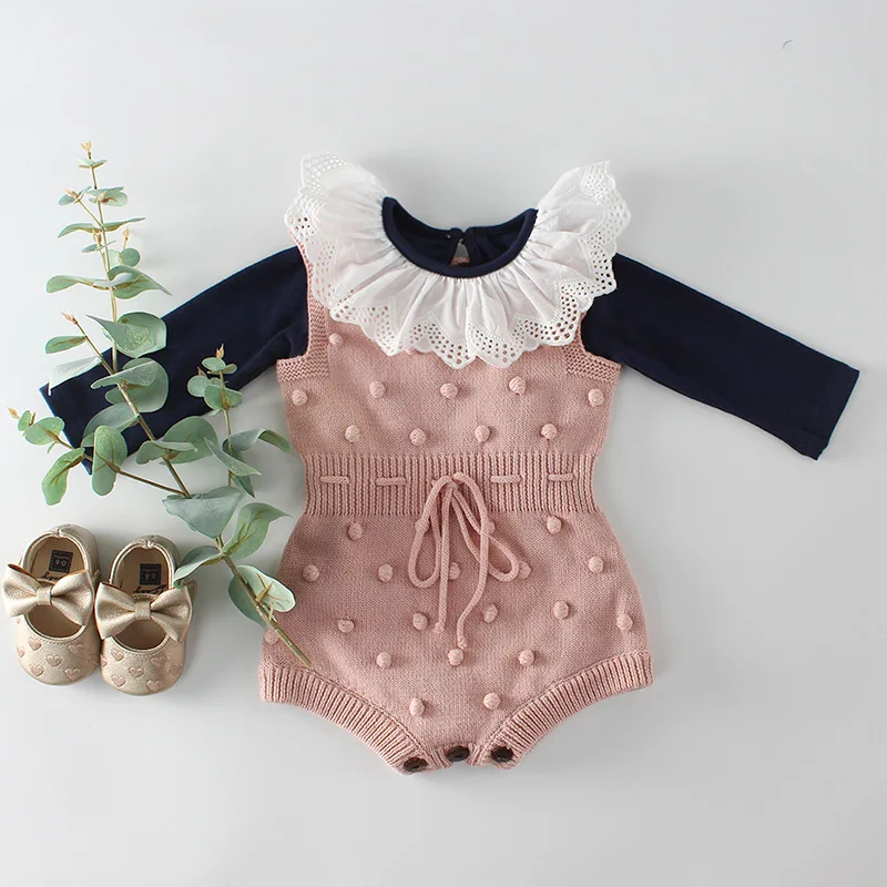 Baby Girl Romper Long Sleeve Baby Clothes For Girls Lace Newborn Baby Rompers For Girls Jumpsuit 100% Cotton Baby Boys Romper