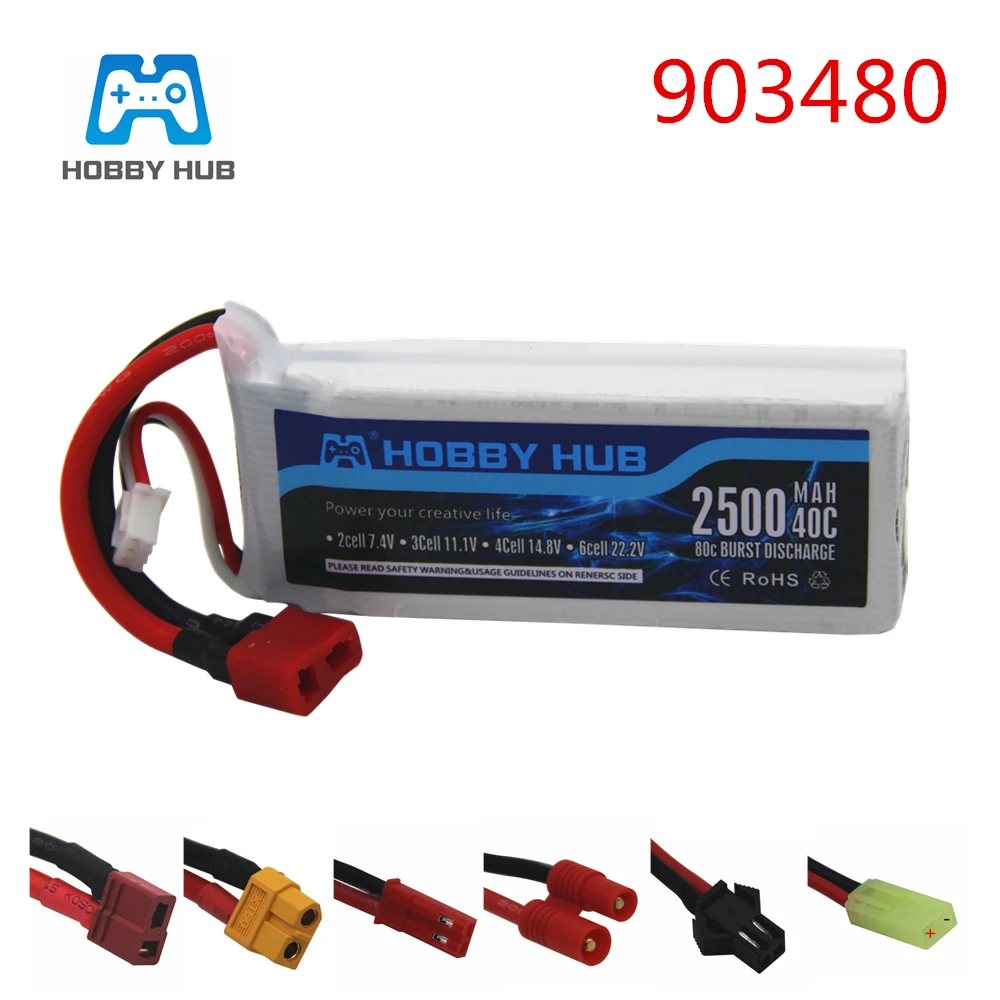 Batterie de jouets pour Syma X8C 7,4 V 2500mAh 40c Lipo, quadcopte RC 12428 12423, pièces de voiture, X8W X8G X8