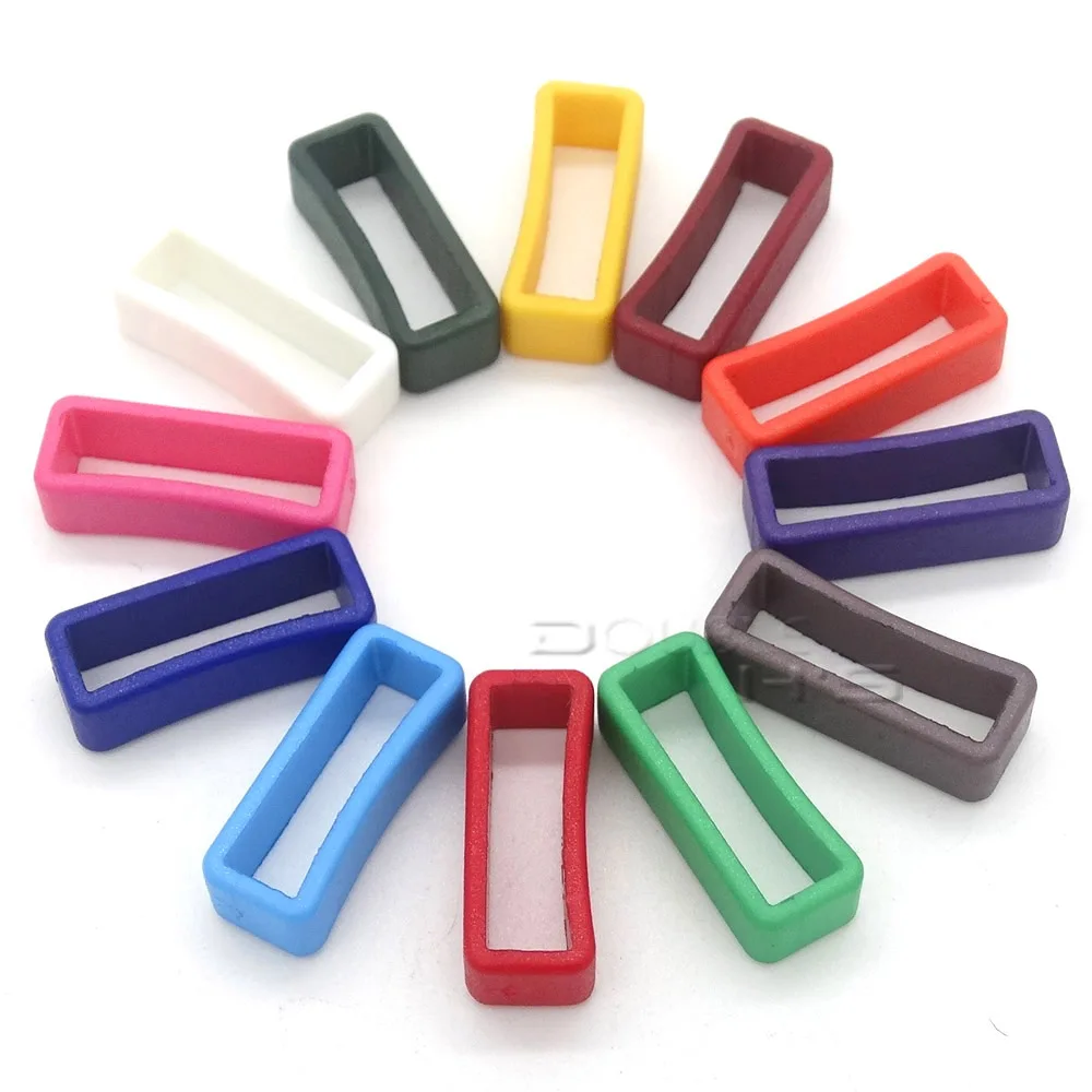 

500pcs/lot 5/8"(17mm) Colorful Belt Loop Keeper for Dog Collar Harness Backpack Straps