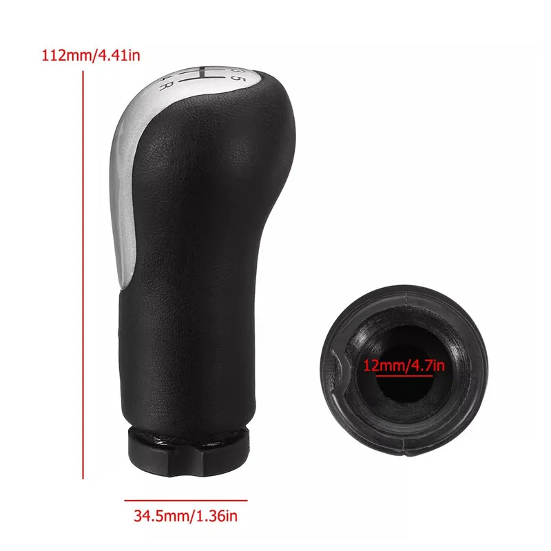 5/6Speed MT Car Gear Shift Knob for Ford Fiesta Fusion Transit Connect 2002 On Gearshifter Shifter Lever Stick Pen POMO Arm Ball