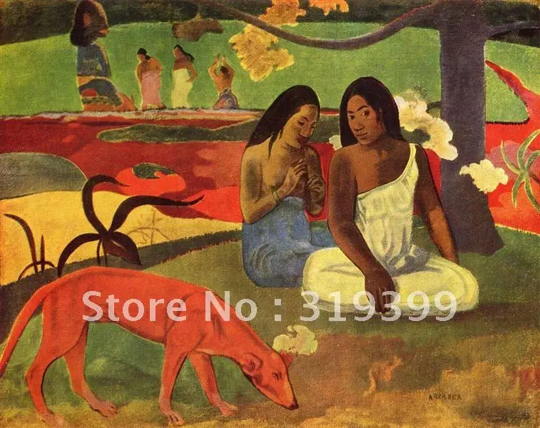 

Oil Painting Reproduction,Arearea (Happiness) by paul gauguin ,Free Shipping via FeDex ,100% handmade,oil paintings