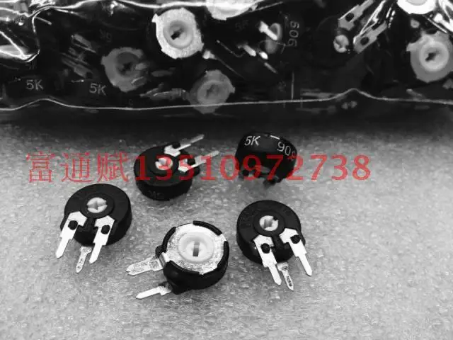 [VK] original Spain potentiometer adjustable resistance PT10-503 diameter 10mm 50K vertical arrow hole switch