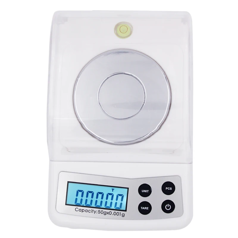 50g Pocket Electronic Digital Scale Accuracy 0.001g Definition Jewelry Scale Kicthen Weight Balance with Backlight