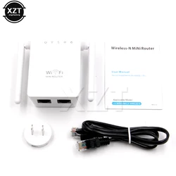 Mini Wifi Router 2.4G 300Mbps Wireless-N Network Wi Fi Repeater Range Expander Signal Booster 2dBi Antenna 802.11 b/g/n