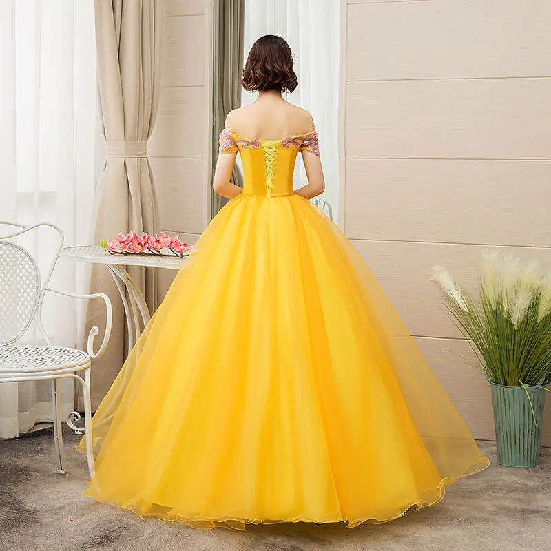 Quinceanera Dresses 2024 New The Golden Off The Shoulder Lace Vestidos 15 Anos Party Party Prom Quinceanera Gown Customized