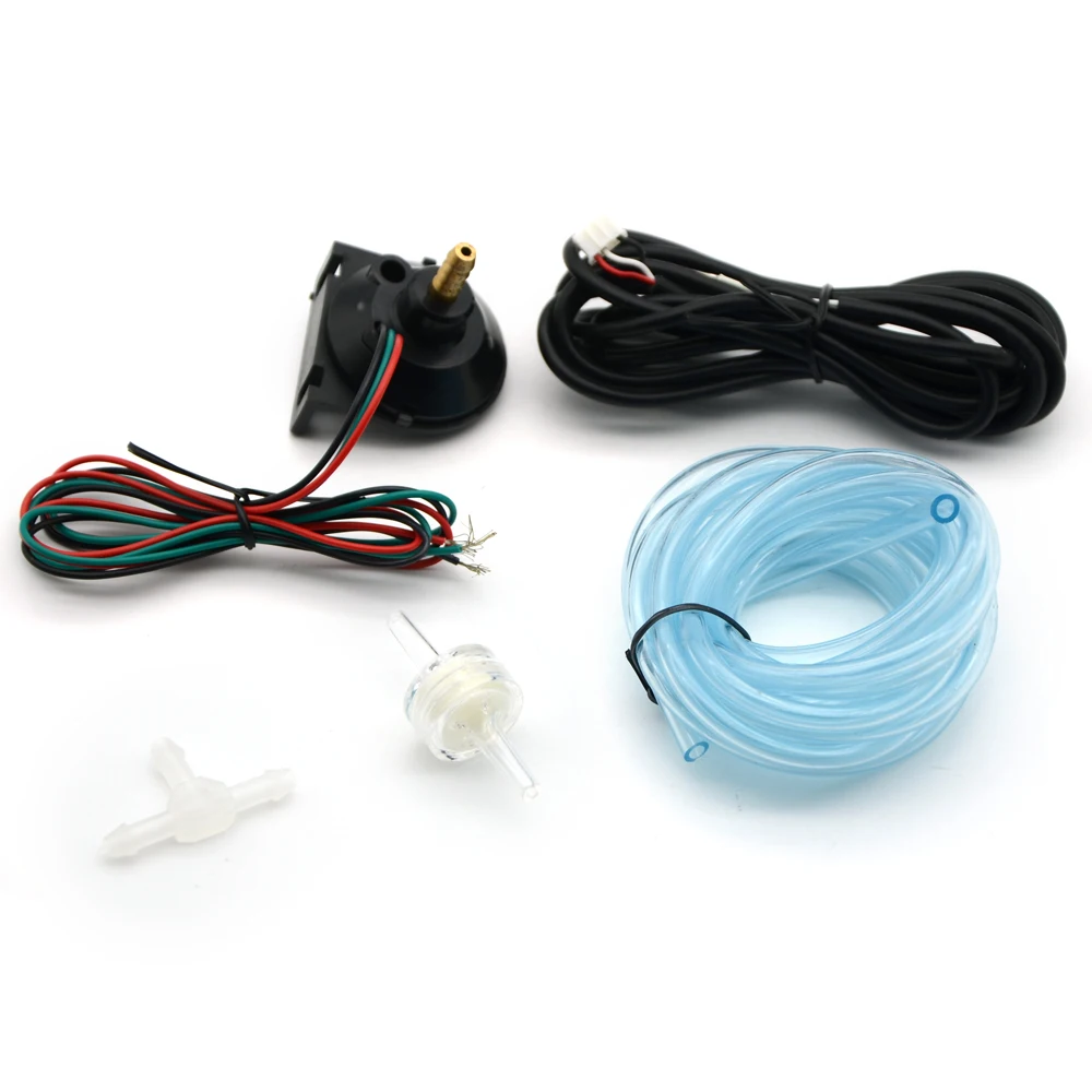 Dragon Gauge 60MM 2.0 BAR Boost Turbo Gauge White Face Dual Led Color Display