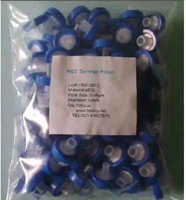 new-100pcs-mce-syringe-filters-25mm-045um-non-sterilized