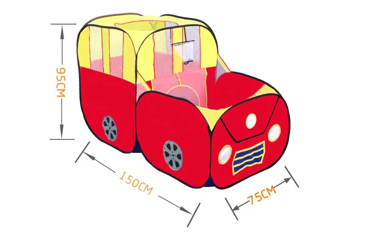 Styl samochodu namiot do zabawy dla dzieci wodoodporny składany domek zabaw dla dzieci prezent prezent dla dzieci na zewnątrz kryty zabawki namioty do zabawy namiot grać w grę tunel