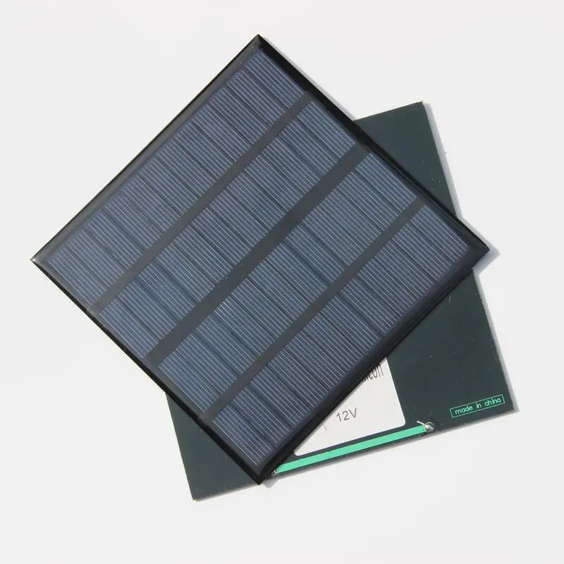 

Wholesale! 3W 12V 250Ma Solar Cell Polycrystalline Solar Panel DIY Solar Battery Charger 145*145*3MM 10PCS/Lot Free Shipping