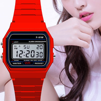 Pink Children Digital Watches Silicone Strap Boys Girls Electronic Watch Chronograph Alarm Cute Students LED Clock Montre Enfant