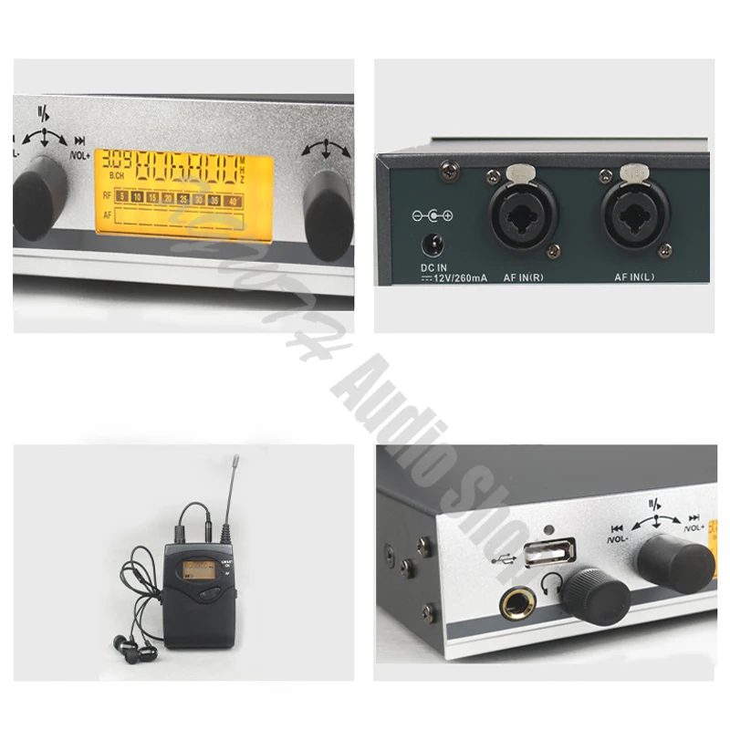 Wireless In Ear Monitor System EW300 IEM Single Transmitter Monitoring Professional for Audio Earphone Stage Performance Church