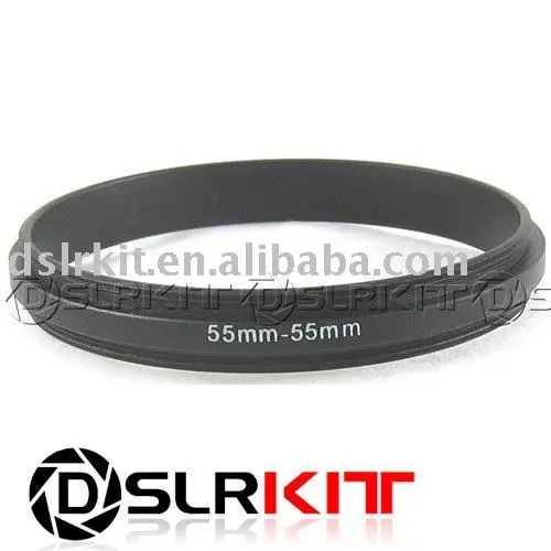 Macro anillo de reversa/marcha atrás de aluminio macho 55mm-55mm 55-55mm