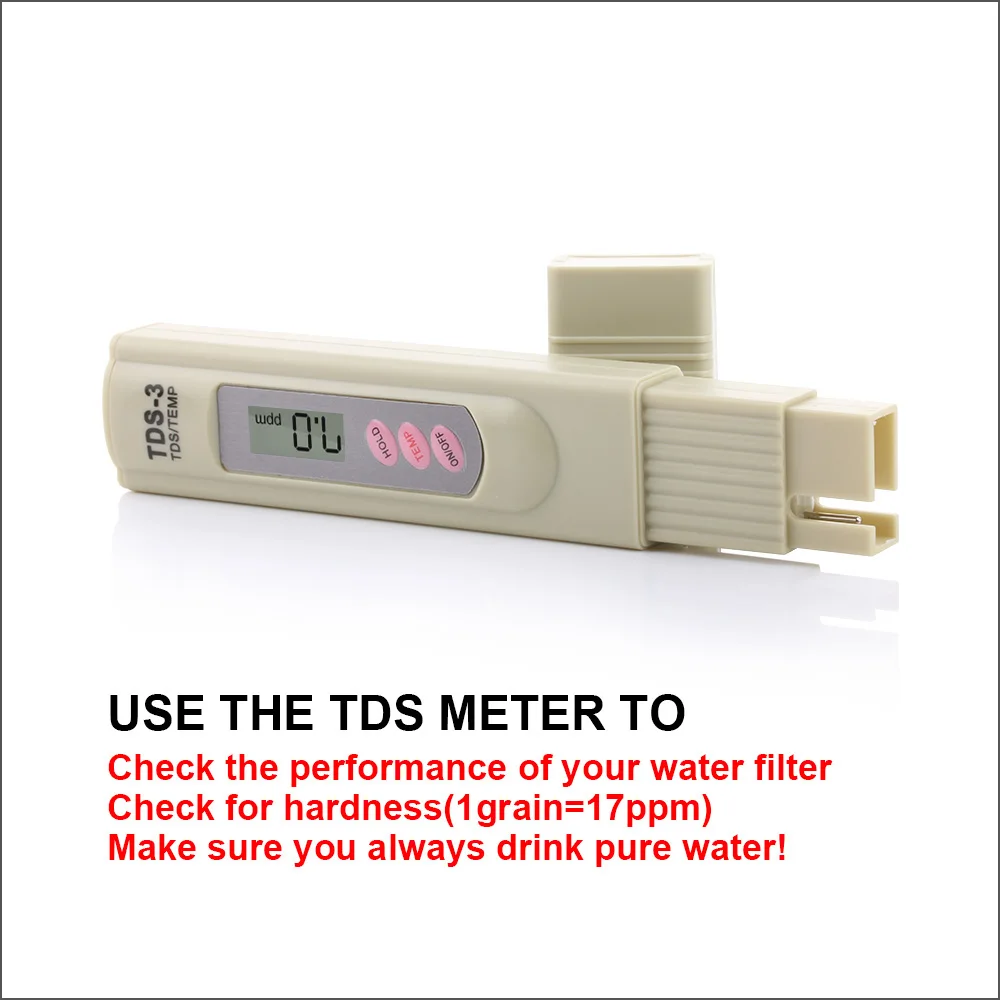 RZ-مقياس درجة الحموضة الرقمي لحوض السمك ، جهاز اختبار القلم TDS 0-999PPM مع إضاءة خلفية LCD محمولة ، مقياس درجة الحموضة الكهربائية