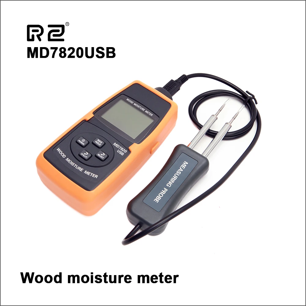 

RZ Wood Water Moisture Meter Portable Digital Handheld Wood Humidity Hygrometer Timber 1~99% Wood Moisture Tester