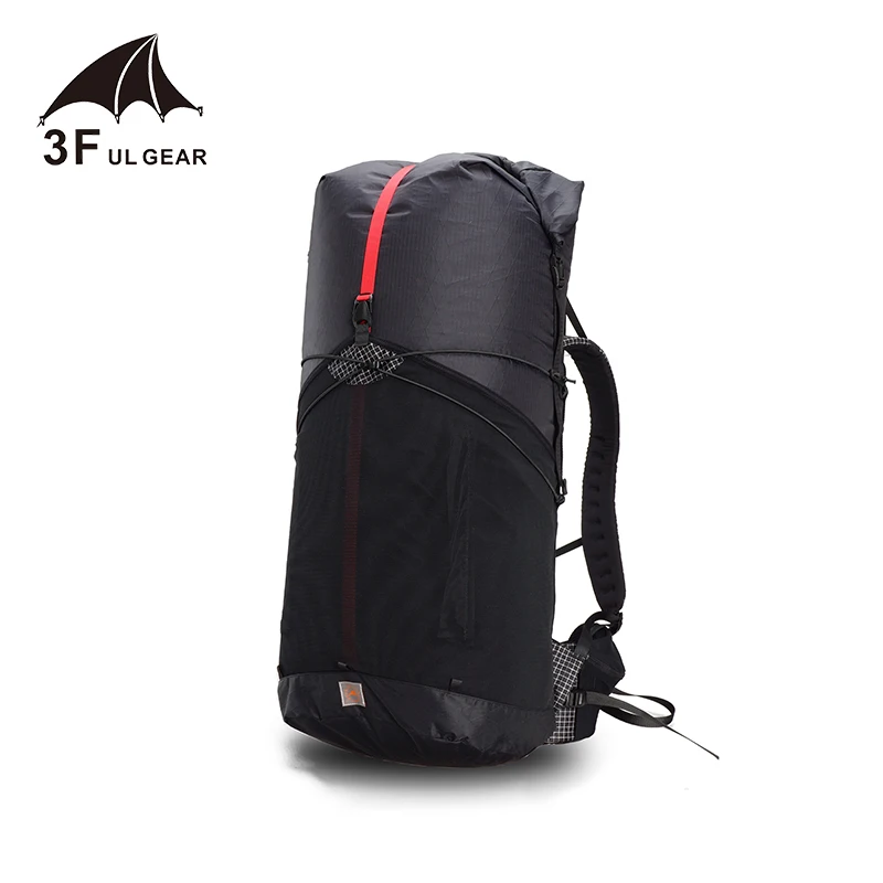 Mochila de escalada XPAC grande 3F UL GEAR 55L, bolsa ligera y duradera para viajes, acampada y senderismo