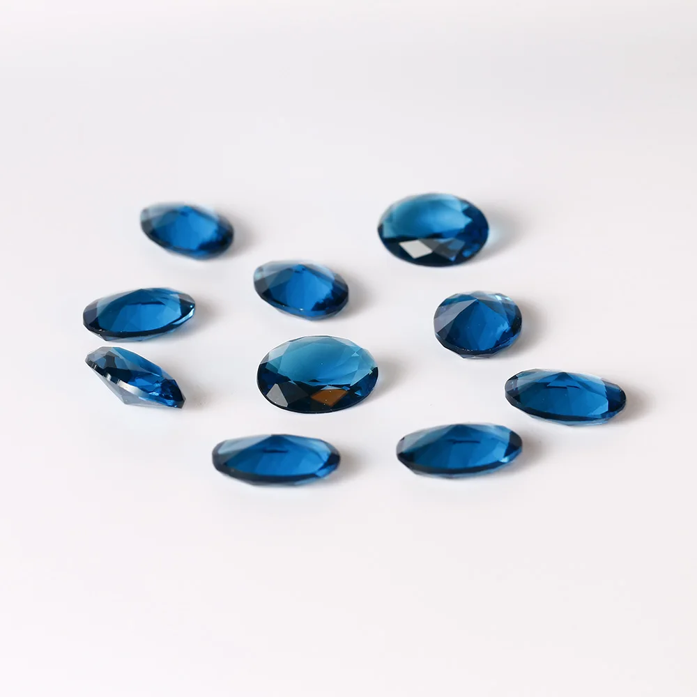 New Arrival 8.5-9ct Peacock Blue Sapphire High Quality 13x18MM Oval Loose Gemstone DIY Jewelry Accessories 10 pcs/set Wholesale