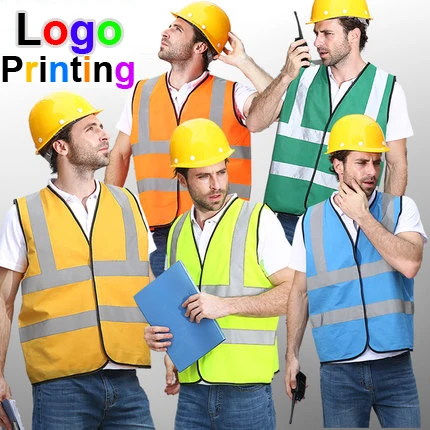 

SPARDWEAR Hi vis reflective safety vest company printing logo safety reflective vest print logo