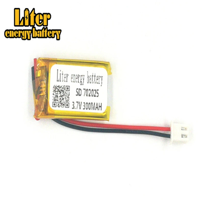 XH2.54  300mAh 702025 3.7V lithium polymer battery charging device lighter point reading pen