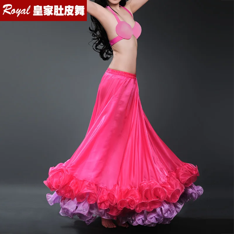 Flamenco Skirts Belly Dance Skirt For Women Professional Performance Wear Belly dancing Dress belly dance Costume Slit Skirt