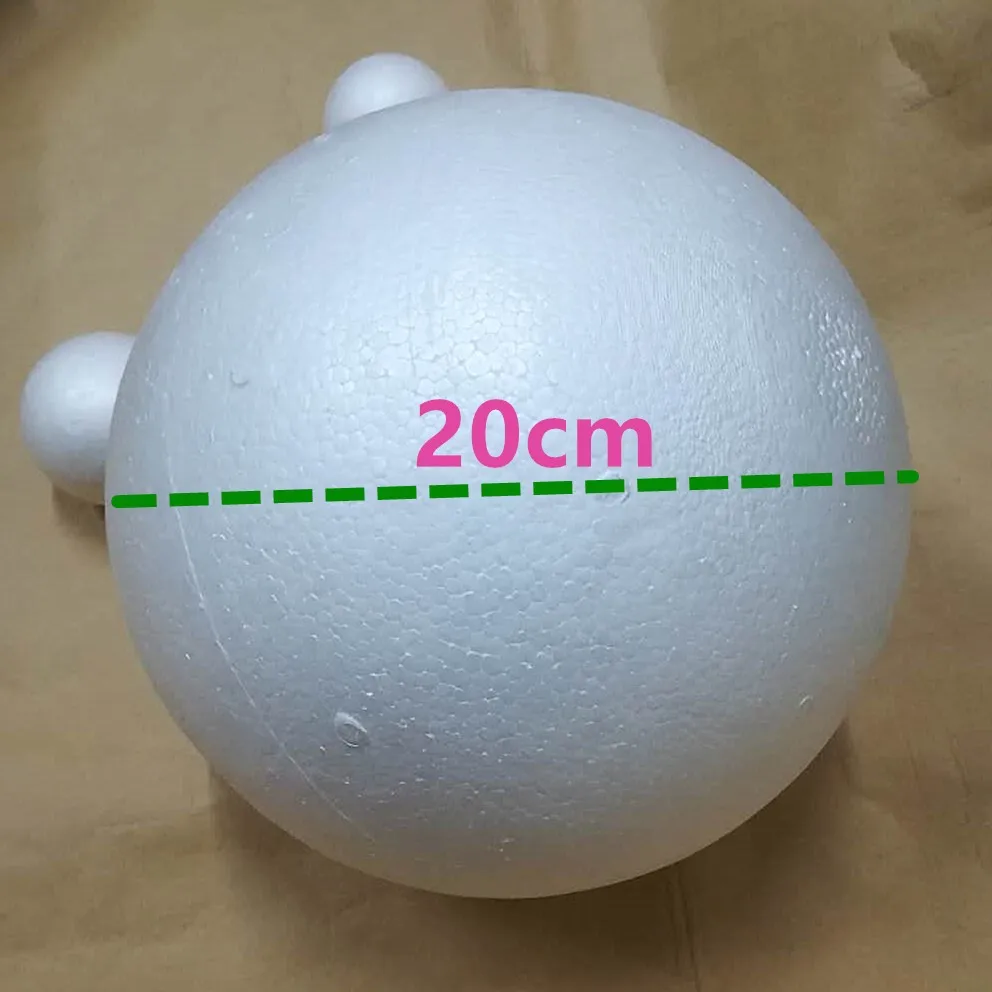 1cm to 30cm Available white Modelling foam balls Craft Polystyrene Styrofoam balls Decorative Foam Round Balls 80mm 3.15inch