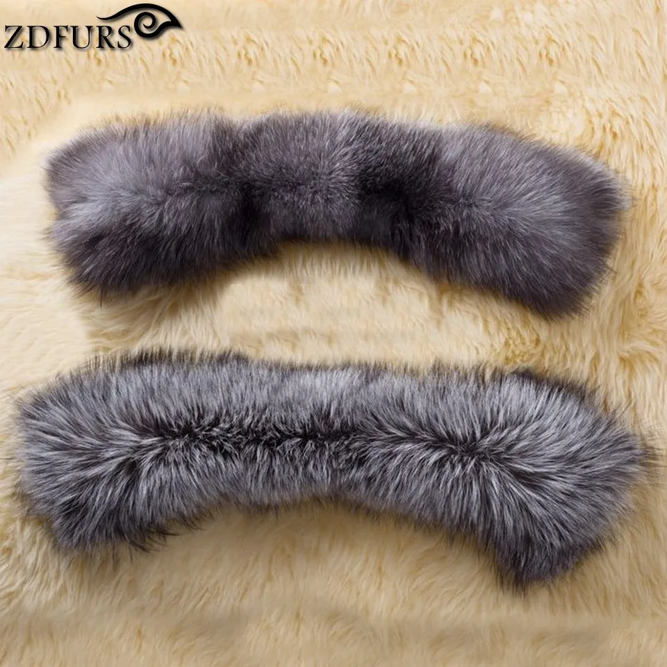 ZDFURS *  clothing accessories genuine fox scarves 100% Real sliver fox fur collar square  ZDC-163013