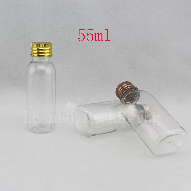 

50ml x 50 clear empty liquid plastic bottles refillable cosmetic container skin care lotion bottles essential oils PET vial