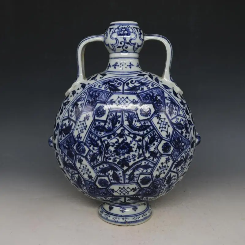 4 Antique MingDynasty porcelain vase, Blue & white flowers bottle 3,Hand-painted crafts,Collection&Adornment,Free shipping