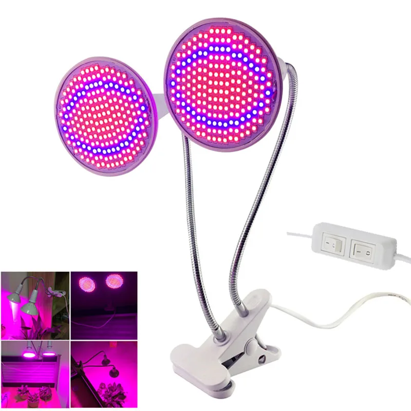 

Plant Growing Light 200 LED Bulbs flower grow Lamp plants vegetable lights Indoor Hydroponic greenhouse Lighting with Desk Clip