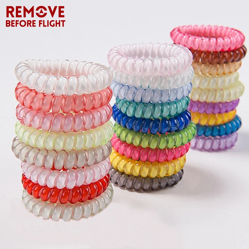 Fashion Multifunctional Bracelet Holder Coil Spring Chains Jewelry Hairband Telephone Wire Cable Sauna Beach Bracelets