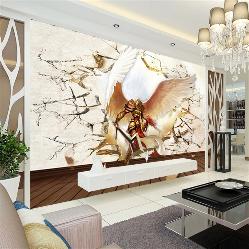 

beibehang LOL Heroes Union online game theme large frescoes cafe decoration 3d wallpaper customization papel de parede