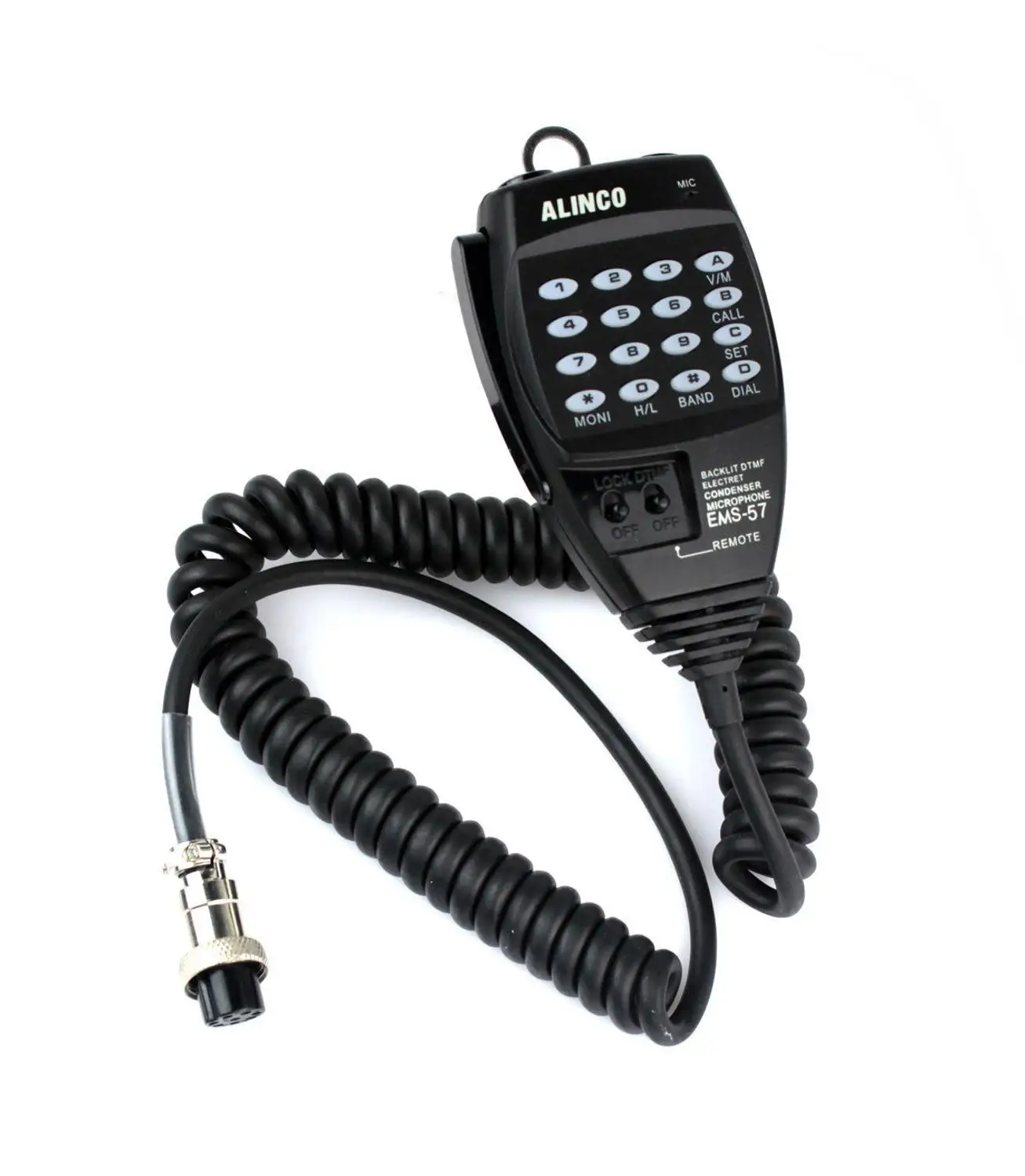 EMS-57 Handheld 8 Pin Speaker Mic Microphone WITH keypad DTMF for Alinco Radio