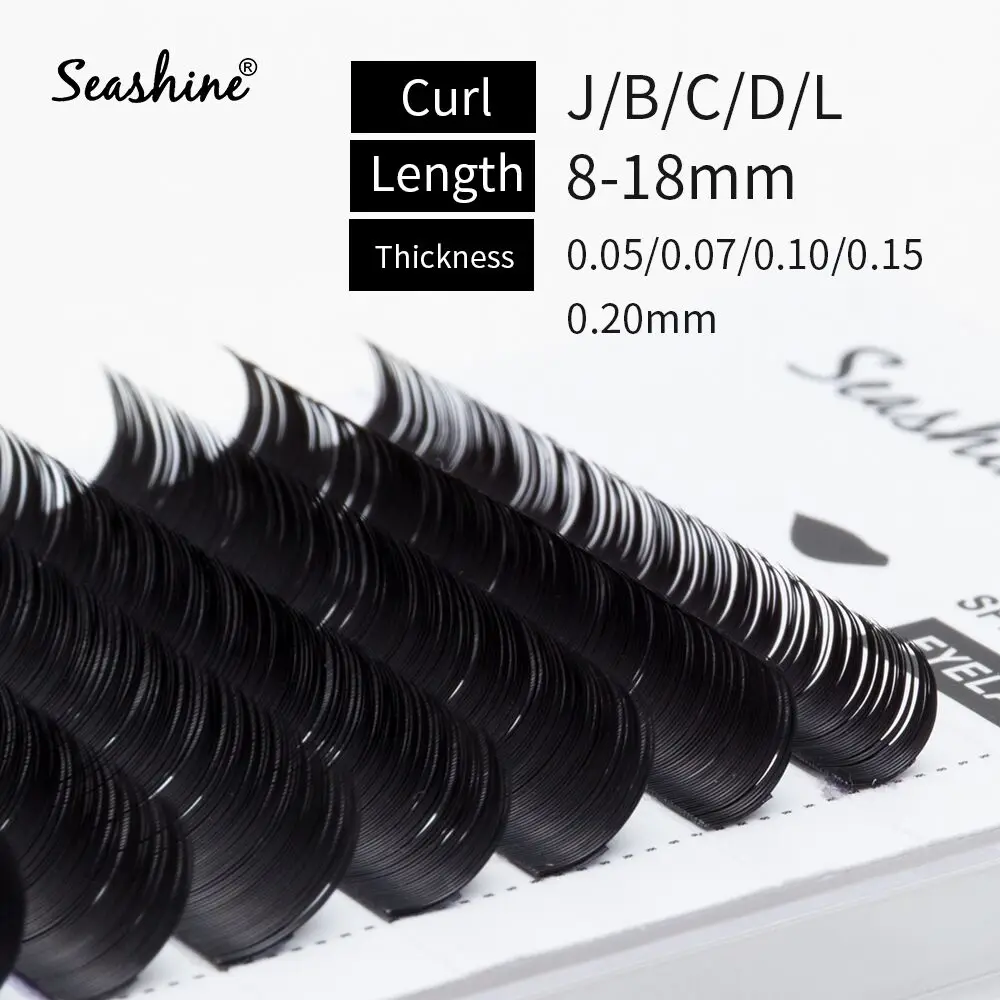 

Seahsine Faux Mink Lashes Individual False Eyelashes Russian Volume Lashes Eyelash Extension Supplies