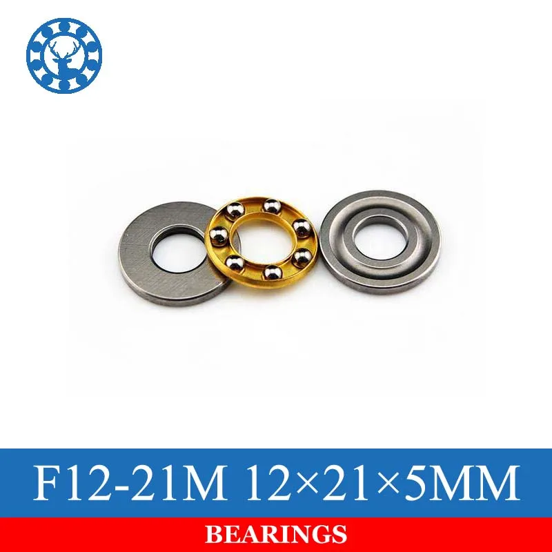 

10pcs F12-21M Axial Ball Thrust Bearing 12mmX21mmX5mm Free Shipping