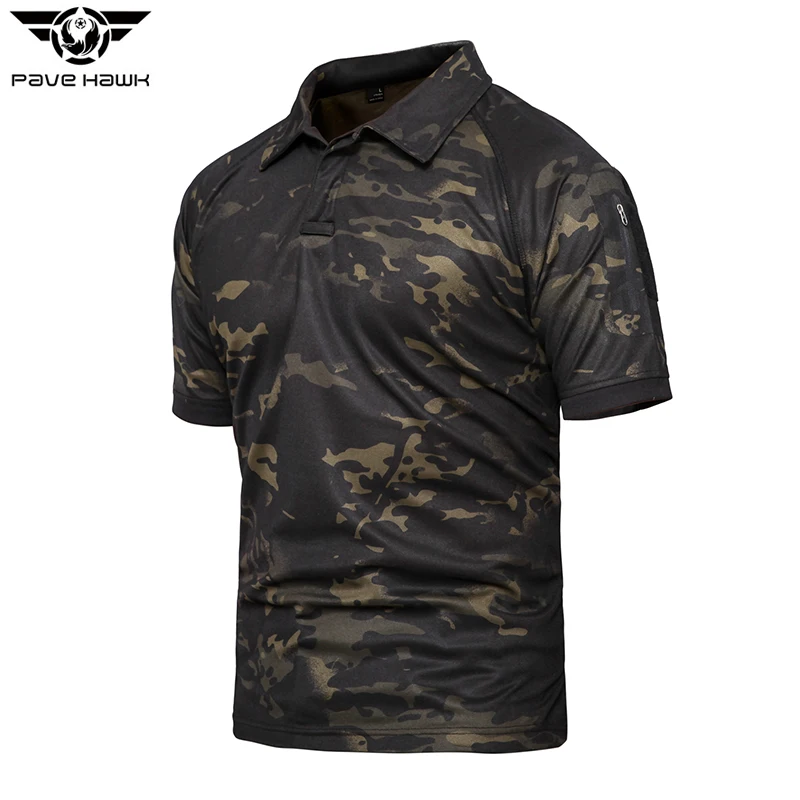 Men Military quick Dry T-shirt Solid Short Sleeve Summer Breathable Tactical Shirts Boys Outdoor Activities Camouflage T-shirt