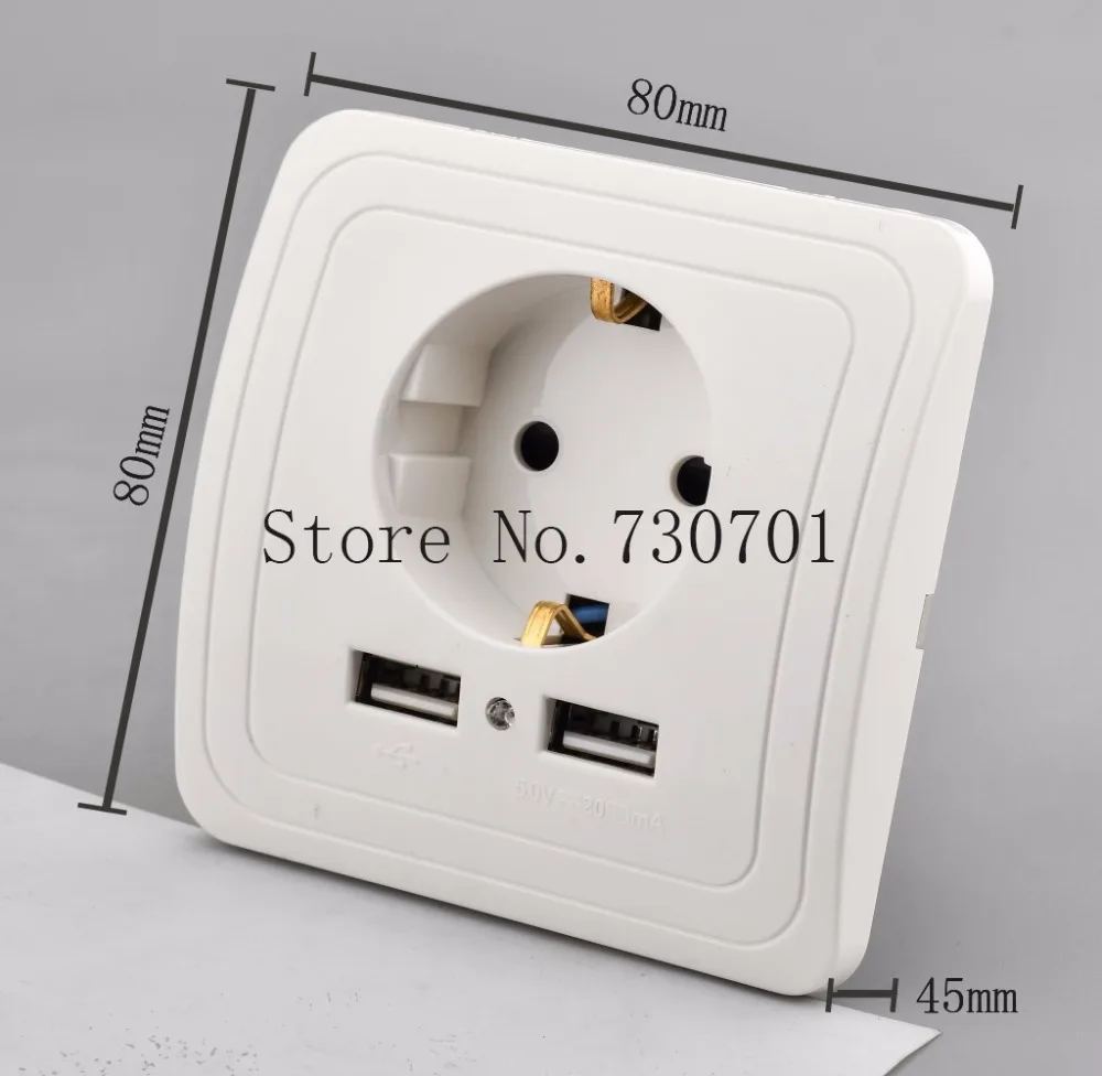 

Dual USB Power Supply can be installed anywhere to add the perfect elegance and function smart home wall socket