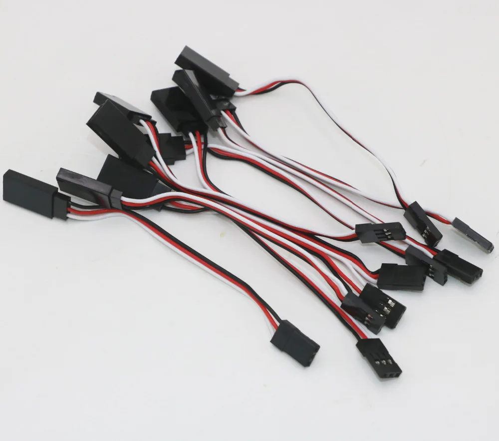 10 stücke 100mm/150mm/200mm/300mm/500mm RC Servo Verlängerung Kabel kabel Draht Blei JR Für Rc Hubschrauber Rc Drone – Detail 19