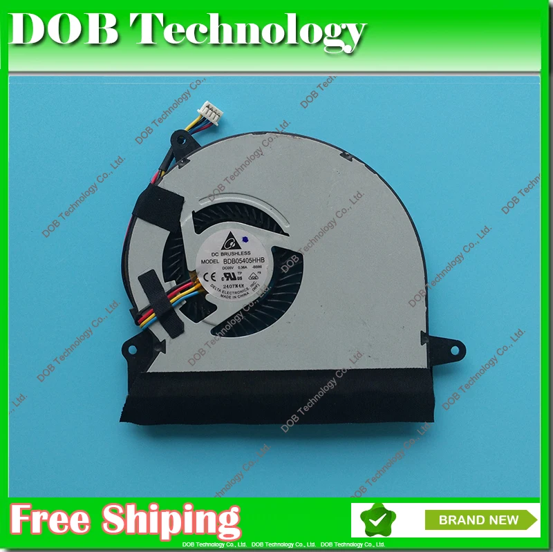 New laptop cooler CPU Cooling Fan For Asus U56E U56E-RAL9 DELTA BB86 BDB05405HHB 5V 0.36A cpu cooler fan