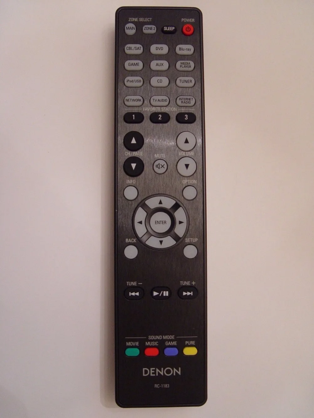 RC-1183 Genuine Original Remote Control for DENON  AV Receiver  AVR-E400 AVR-X2000 AVR-X2300W AVR-X2200W AVR-X3300W