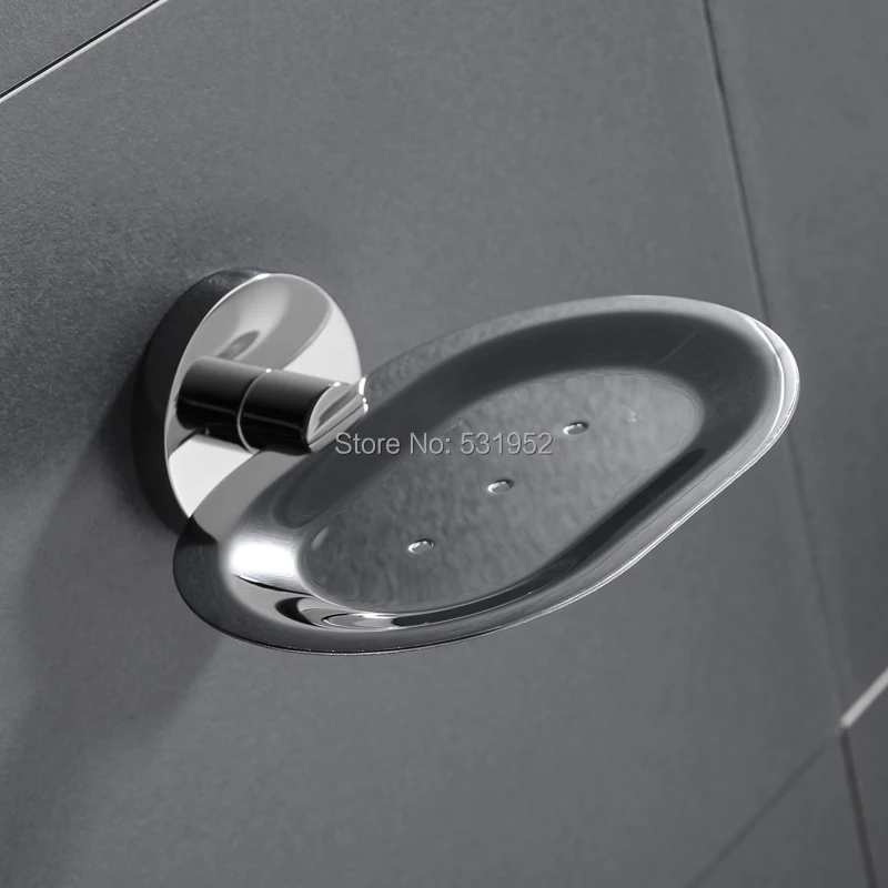 Hot Sale 304 Stainless Steel Soap Dishes Wall Mounted Shower Soap Holder  Soap Dish Basket Tray Rack Bathroom Accessories