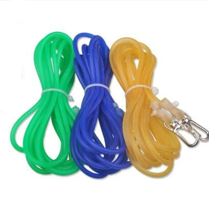 5m Diameter 4mm Fishing Pole Rope Protection Elastic Rubber Line Prevent Missing With Hooks Safety Anti-winding Hose Anti-bite