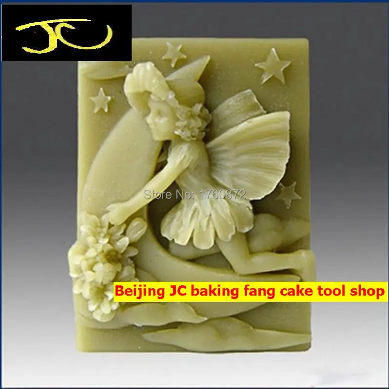 

Free shipping Moon angel Modelling soap mold silicone soap mold High quality Modelling mould Handmade soap mold