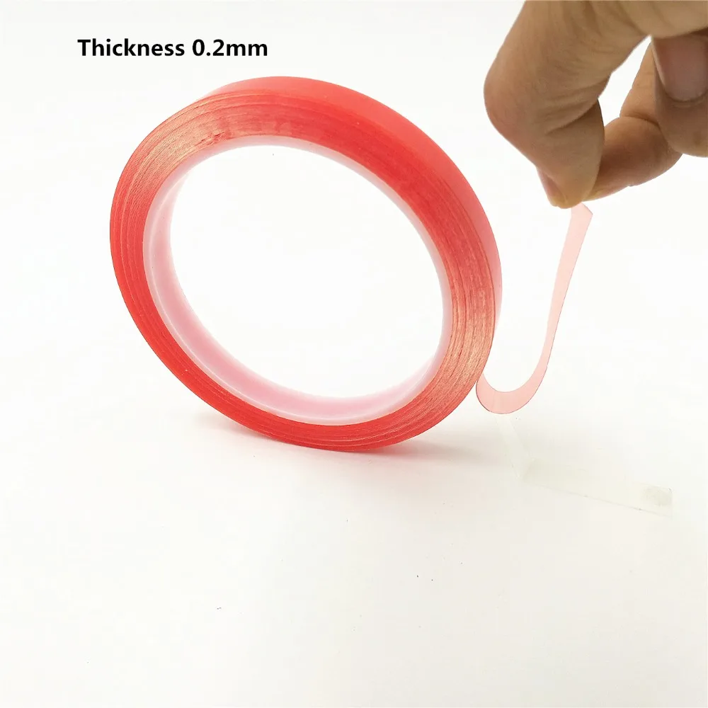 1 Roll Strong 0.2mm Thick 10 meter  Acrylic Adhesive Double Sided Tape for phone Repair Tablet Display Lens LCD Screen Car paste