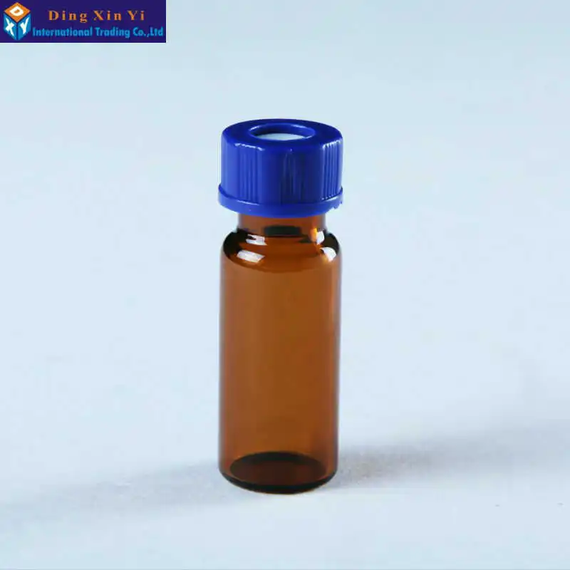 

100pcs/lot 1.5/2ml Brown HPLC autosampler headspace vials No Graduated screw chromatographic bottle,Suitable for Agilent Waters