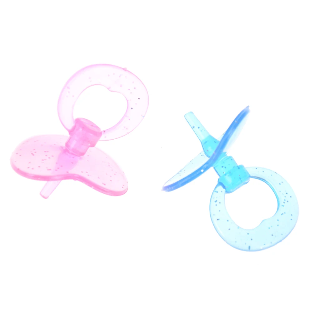 2X Baby Doll Pacifier Bottle for  Nursery Doll House Feeding Kids Pretend Play Games Toys Feed Medication Device