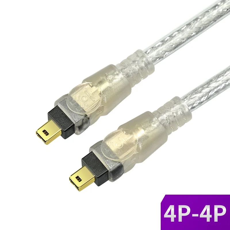 IEEE1394 Data Cable 1394 4P to 4P 4P-4P 4 Pin to 4Pin Industrial Camera Cable Firewire 400 Mbps 1.5m 3m 5m 10m 15m