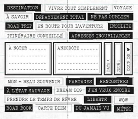 French Transparent Clear Stamp For DIY ScrapbookingCard Making C381